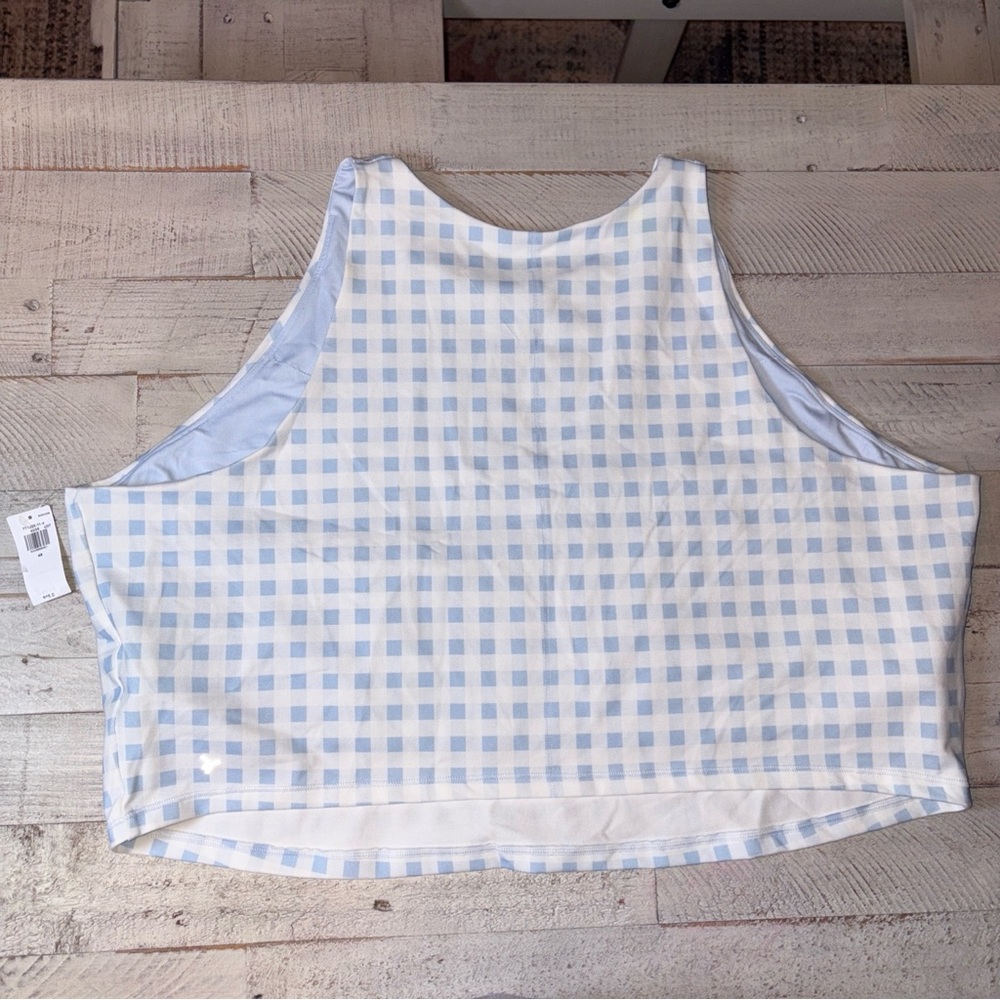 π Old Navy Active Womens Plus 3X Powersoft Built in Bra Athletic Tank Top Blue - Picture 9 of 15